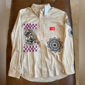 riveriswild UO Exclusive Rally Team Button-Down
Color: Neutral Multi 
Size: L